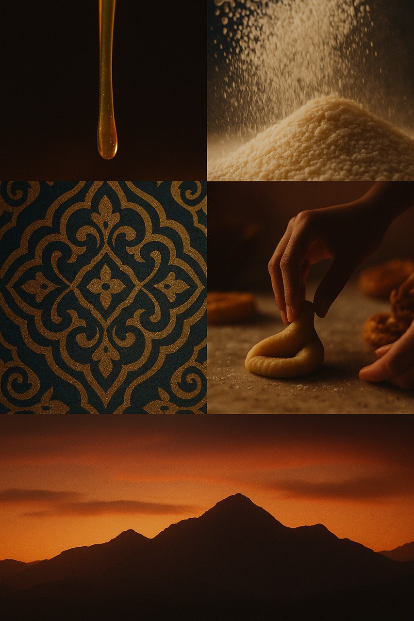 Making Kaab el Ghezal cookies