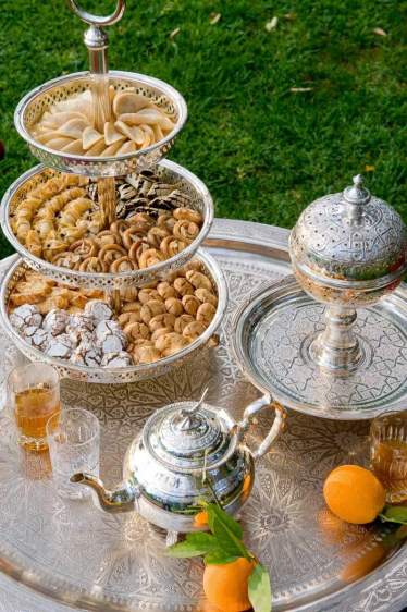 Traditional Moroccan tea time